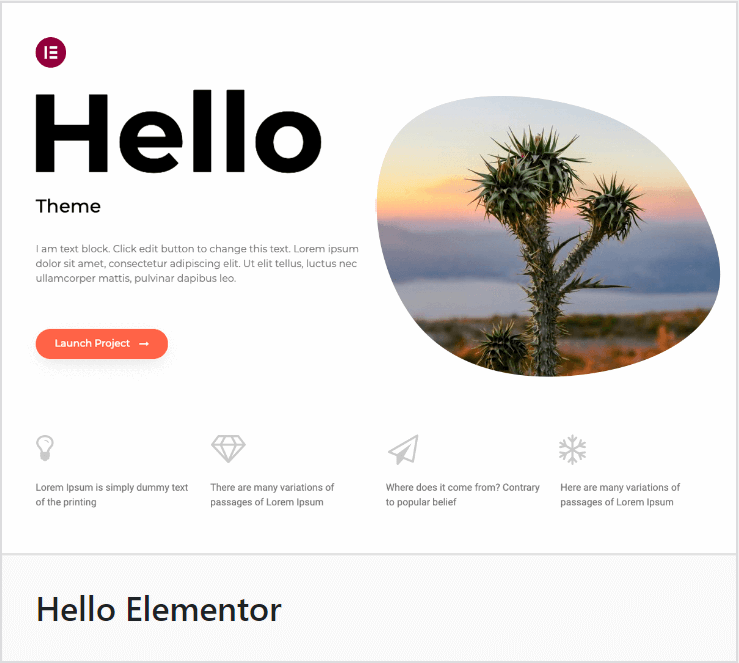 Hello Elementor Theme