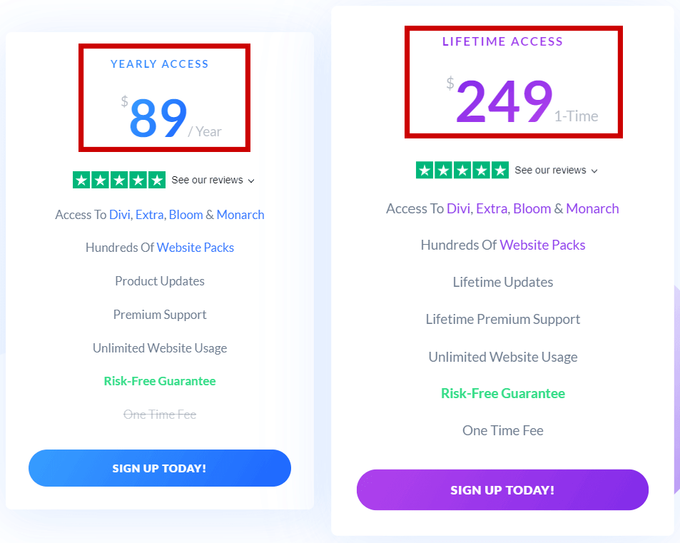 Divi-Pricing